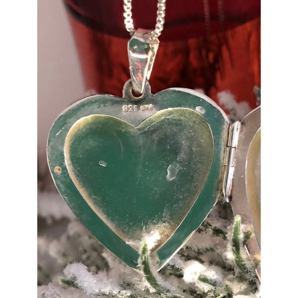 Sterling Silver Heart Locket Necklace - Picture 4 of 7